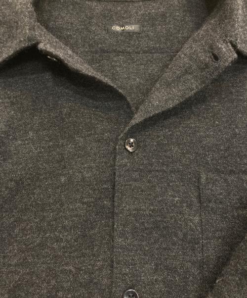 COMOLI（コモリ）COMOLI (コモリ) カシミヤ和紙オープンカラーシャツ ブラック サイズ:2の古着・服飾アイテム