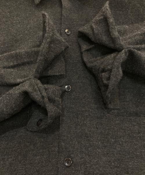 COMOLI（コモリ）COMOLI (コモリ) カシミヤ和紙オープンカラーシャツ ブラック サイズ:2の古着・服飾アイテム