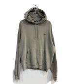 LACOSTEラコステ）の古着「ナチュラルダイスウェットフーディー」｜ブラウン