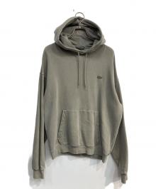 LACOSTE（ラコステ）の古着「ナチュラルダイスウェットフーディー」｜ブラウン