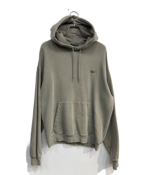 LACOSTE（ラコステ）LACOSTE (ラコステ) ナチュラルダイスウェットフーディー ブラウン サイズ:Sの古着・服飾アイテム