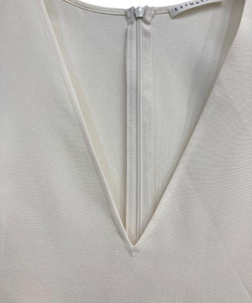 ESTNATION（エストネーション）ESTNATION (エストネーション) オーガンジーレイヤードワンピース アイボリー サイズ:36の古着・服飾アイテム