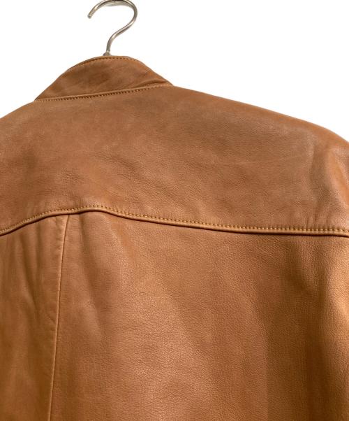 POLO RALPH LAUREN（ポロ・ラルフローレン）POLO RALPH LAUREN (ポロ・ラルフローレン) シングルライダースジャケット ブラウン サイズ:Ｍの古着・服飾アイテム