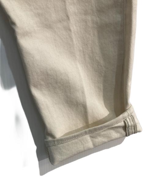 POLO RALPH LAUREN（ポロ・ラルフローレン）POLO RALPH LAUREN (ポロ・ラルフローレン) ダメージ加工ペイントパンツ アイボリー サイズ:32×32の古着・服飾アイテム