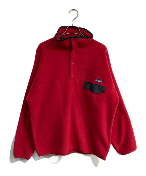 Patagonia（パタゴニア）Patagonia (パタゴニア) 90’sシンチラスナップTフリースプルオーバー　25450　98年製 レッド サイズ:Lの古着・服飾アイテム