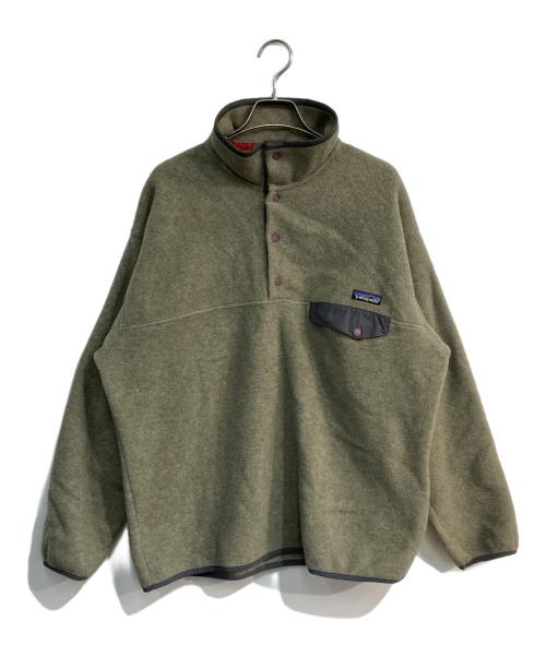 Patagonia（パタゴニア）Patagonia (パタゴニア) 90’sシンチラスナップTフリースプルオーバー　25450　99年製 カーキ サイズ:Lの古着・服飾アイテム