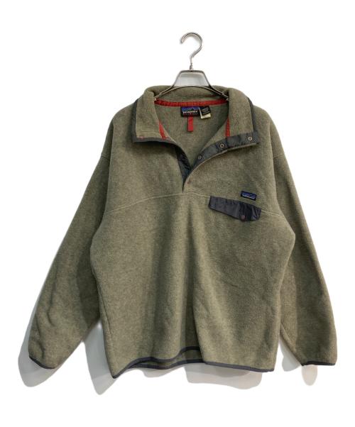 Patagonia（パタゴニア）Patagonia (パタゴニア) 90’sシンチラスナップTフリースプルオーバー　25450　99年製 カーキ サイズ:Lの古着・服飾アイテム