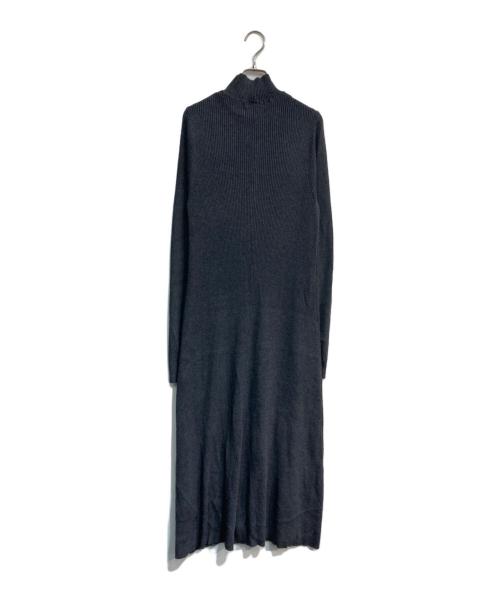 crewre（クルー）crewre (クルー) フロントフライニットワンピース　cr23aw18008 チャコールグレー サイズ:2の古着・服飾アイテム