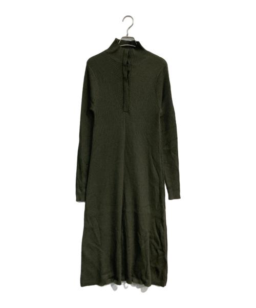 crewre（クルー）crewre (クルー) フロントフライニットワンピース　cr23aw18008 グリーン サイズ:2 未使用品の古着・服飾アイテム