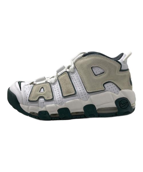 NIKE（ナイキ）NIKE (ナイキ) AIR MORE UPTEMPO '96 ホワイト×グリーン サイズ:UK8.5の古着・服飾アイテム
