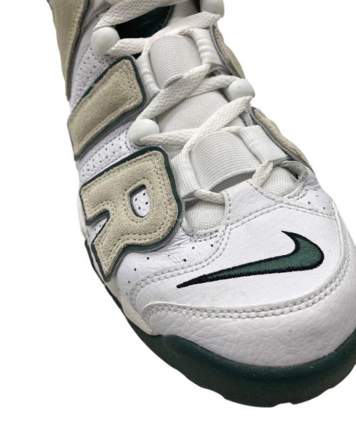 NIKE（ナイキ）NIKE (ナイキ) AIR MORE UPTEMPO '96 ホワイト×グリーン サイズ:UK8.5の古着・服飾アイテム