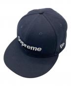 New Era×SUPREMEニューエラ×シュプリーム）の古着「ChampionShip Box Logoキャップ」｜ネイビー