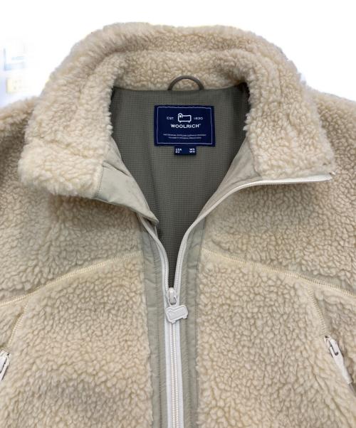WOOLRICH（ウールリッチ）WOOLRICH (ウールリッチ) TERRA PILE MID JACKET　WJOU0112 アイボリー サイズ:Mの古着・服飾アイテム