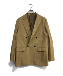 TOMORROW LAND（トゥモローランド）の古着「コットントロピカル ダブルブレステッド4Bジャケット」｜ベージュ