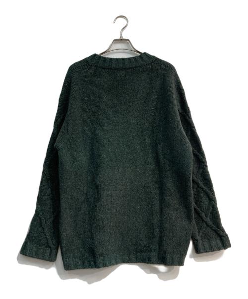 C.P COMPANY（シーピーカンパニー）C.P COMPANY (シーピーカンパニー) Vネックニット　 90‘s　29185M92 グリーン サイズ:3の古着・服飾アイテム