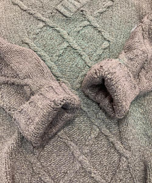 C.P COMPANY（シーピーカンパニー）C.P COMPANY (シーピーカンパニー) Vネックニット　 90‘s　29185M92 グリーン サイズ:3の古着・服飾アイテム