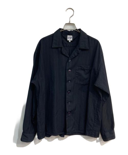 AiE（エーアイイー）AiE (エーアイイー) ピンストライプシャツ  USA製  ネイビー サイズ:Mの古着・服飾アイテム