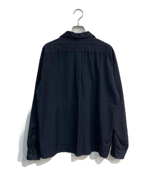 AiE（エーアイイー）AiE (エーアイイー) ピンストライプシャツ  USA製  ネイビー サイズ:Mの古着・服飾アイテム