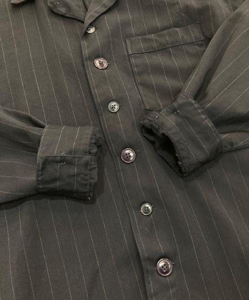 AiE（エーアイイー）AiE (エーアイイー) ピンストライプシャツ  USA製  ネイビー サイズ:Mの古着・服飾アイテム