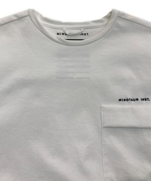 MINOTAUR（ミノトール）MINOTAUR (ミノトール) CREW SHIRTS ホワイト サイズ:Mの古着・服飾アイテム
