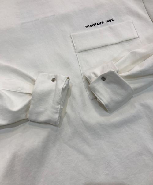 MINOTAUR（ミノトール）MINOTAUR (ミノトール) CREW SHIRTS ホワイト サイズ:Mの古着・服飾アイテム