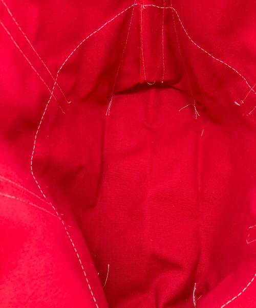 L.L.Bean（エルエルビーン）L.L.Bean (エルエルビーン) BEAMS (ビームス) Deep Bottom Deluxe Boat and Tote レッド×ネイビーの古着・服飾アイテム