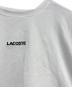 中古・古着 LACOSTE (ラコステ) ワイド＆ショートネームステッチTシャツ ホワイト サイズ:36 未使用品：4000円