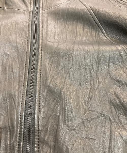 And A（アンド エー）And A (アンド エー) レザーフーデッドジャケット　2802001 ブラック サイズ:44の古着・服飾アイテム