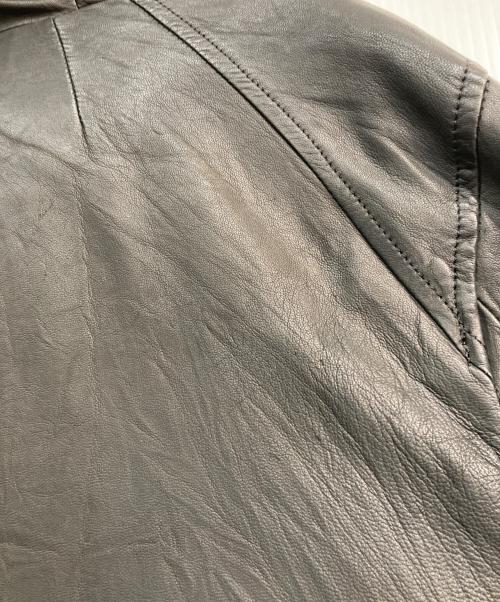 And A（アンド エー）And A (アンド エー) レザーフーデッドジャケット　2802001 ブラック サイズ:44の古着・服飾アイテム