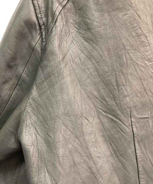 And A（アンド エー）And A (アンド エー) レザーフーデッドジャケット　2802001 ブラック サイズ:44の古着・服飾アイテム