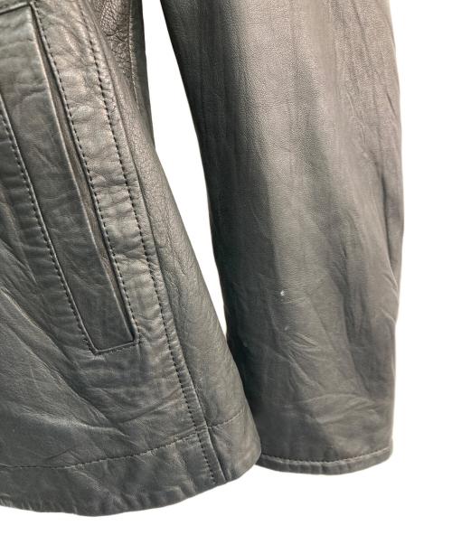 And A（アンド エー）And A (アンド エー) レザーフーデッドジャケット　2802001 ブラック サイズ:44の古着・服飾アイテム