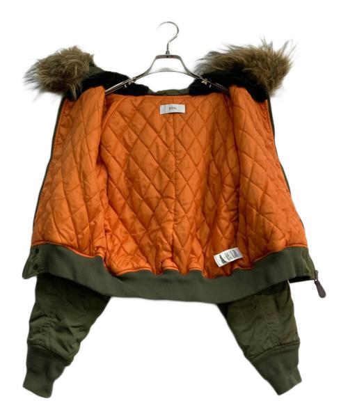 AZUL by moussy（アズールバイマウジー）AZUL by moussy (アズールバイマウジー) N-2Bフライトジャケット　250BAM30-0601 カーキ サイズ:Sの古着・服飾アイテム