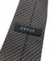 中古・古着 GUCCI (グッチ) シルクネクタイ ベージュ×グレー サイズ:-：4000円