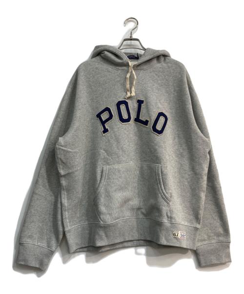 POLO RALPH LAUREN（ポロ・ラルフローレン）POLO RALPH LAUREN (ポロ・ラルフローレン) POLOロゴプルオーバーパーカー グレー サイズ:XXL 未使用品の古着・服飾アイテム