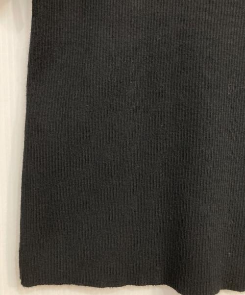 Snidel（スナイデル）Snidel (スナイデル) デザインフリルニットプルオーバー ブラック サイズ:FREEの古着・服飾アイテム