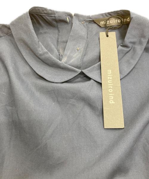 mizuiro-ind（ミズイロインド）mizuiro-ind (ミズイロインド) 襟付きノースリーブワンピース ネイビー サイズ:Freeの古着・服飾アイテム