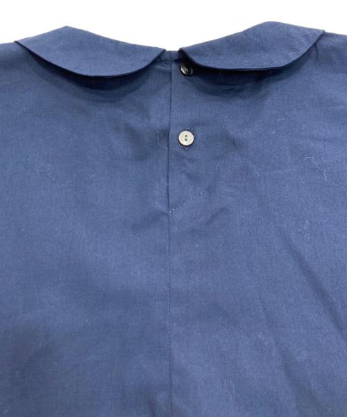 mizuiro-ind（ミズイロインド）mizuiro-ind (ミズイロインド) 襟付きノースリーブワンピース ネイビー サイズ:Freeの古着・服飾アイテム