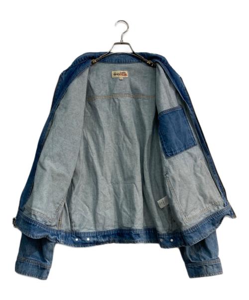 stussy（ステューシー）stussy (ステューシー) Denim Zip Work Jacket　SP24　115682 インディゴ サイズ:XLの古着・服飾アイテム