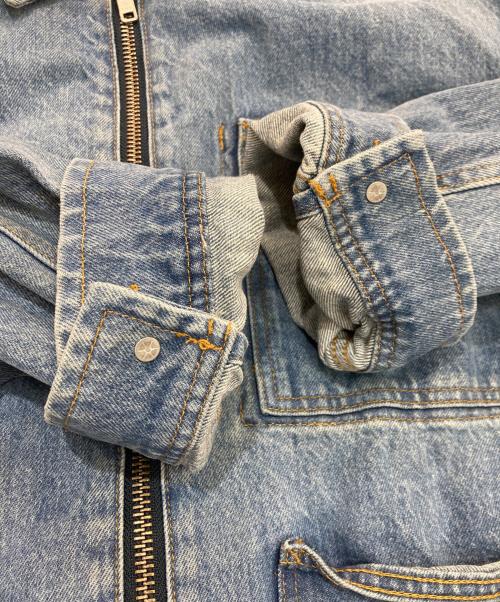 stussy（ステューシー）stussy (ステューシー) Denim Zip Work Jacket　SP24　115682 インディゴ サイズ:XLの古着・服飾アイテム