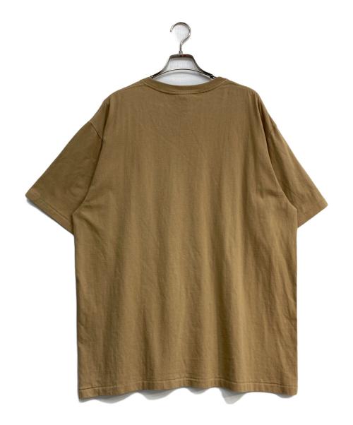 A BATHING APE（アベイシングエイプ）A BATHING APE (アベイシングエイプ) ロゴプリントカレッジTシャツ ブラウン サイズ:２XLの古着・服飾アイテム