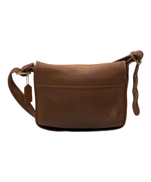 COACH（コーチ）COACH (コーチ) レザーショルダーバッグ ブラウンの古着・服飾アイテム