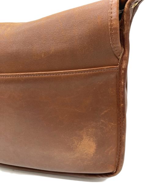 COACH（コーチ）COACH (コーチ) レザーショルダーバッグ ブラウンの古着・服飾アイテム