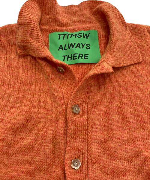 TTT MSW（ティー）TTT MSW (ティー) ニットカーディガン オレンジ サイズ:Ｍの古着・服飾アイテム