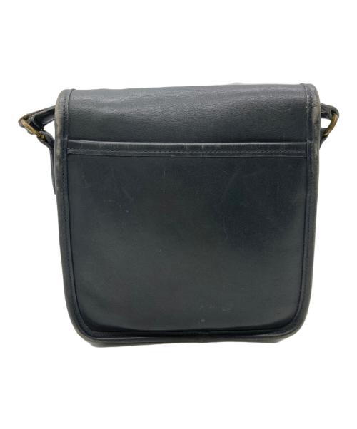 COACH（コーチ）COACH (コーチ) レザーショルダーバッグ ネイビーの古着・服飾アイテム