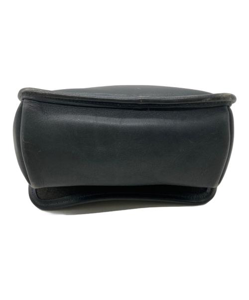 COACH（コーチ）COACH (コーチ) レザーショルダーバッグ ネイビーの古着・服飾アイテム