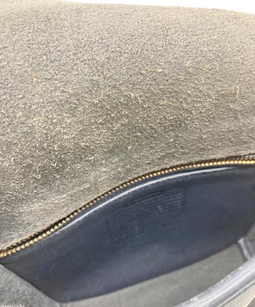 COACH（コーチ）COACH (コーチ) レザーショルダーバッグ ネイビーの古着・服飾アイテム