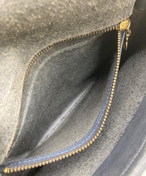 COACH（コーチ）COACH (コーチ) レザーショルダーバッグ ネイビーの古着・服飾アイテム