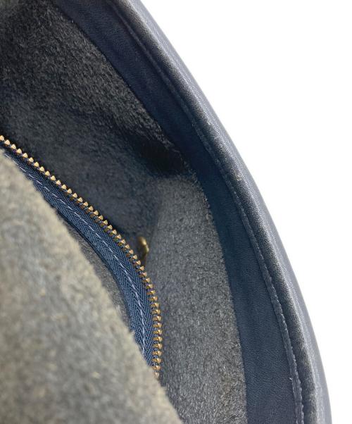 COACH（コーチ）COACH (コーチ) レザーショルダーバッグ ネイビーの古着・服飾アイテム