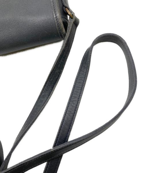 COACH（コーチ）COACH (コーチ) レザーショルダーバッグ ネイビーの古着・服飾アイテム