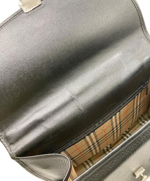 Burberry's（バーバリー）Burberry's (バーバリーズ) レザー2WAYバッグ ブラックの古着・服飾アイテム